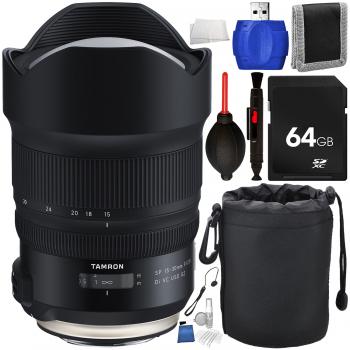 Tamron SP 15-30mm f/2.8 Di VC USD G2 Lens for Canon EF with Accessory Bundle