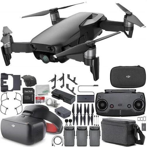 DJI Mavic Air Drone Quadcopter Fly More Combo (Onyx Black) + DJI Goggles (Racing Edition) Virtual Reality VR FPV POV Experience Bundle