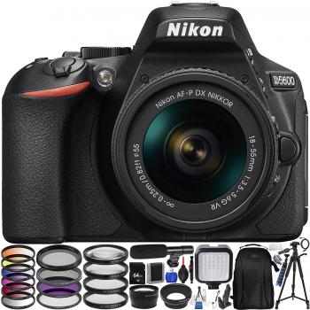 Nikon D5600 DSLR Camera with 18-55mm Lens with Accessory Bundle