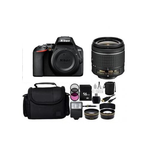 Nikon D3500 DSLR Camera with 18-55mm Lens (Black) Bundle