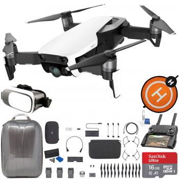DJI Mavic Air Fly More Combo (Arctic White) 4K Wi-Fi Quadcopter with Mobile Go Bundle