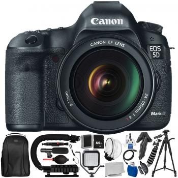 Canon EOS 5D Mark III DSLR Camera Kit with Canon 24-105mm f4L IS USM AF Lens with Accessory Bundle