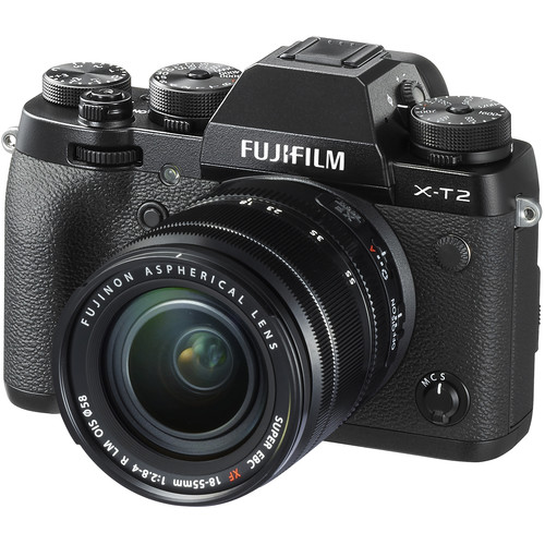 Original Fujifilm X-T2 Mirrorless Digital Camera with 18-55mm Lens