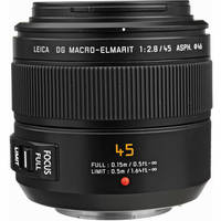 Panasonic Leica DG Macro-Elmarit 45mm F/2.8 ASPH Lens With MEGA OIS For  Micro Four Thirds Interchange