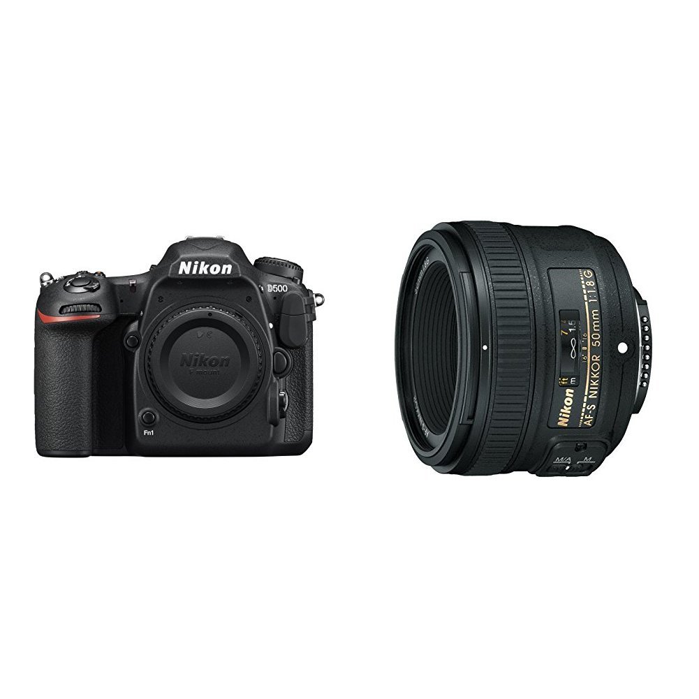 Nikon D500 DSLR Camera with Nikkor 50mm f/1.8G Prime Lens Kit