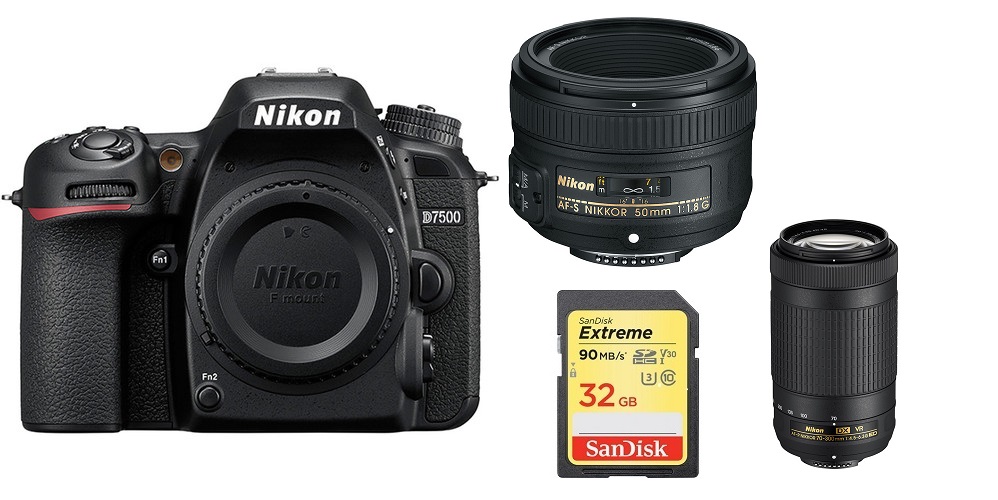 Nikon D7500 DSLR Camera with A