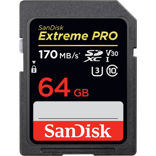SanDisk Extreme Pro 64GB SDHC UHS-I Card