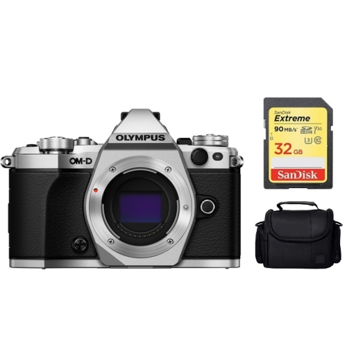 Olympus OM-D E-M5 Mark II Mirrorless Micro Four Thirds Digital Camera Starter Bundle