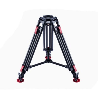 100AL2TW 2-stage aluminum tripod with twist lock-type brakes. Includes MLS100 mid-level spreader & deep- tread rubber feet AT NO EXTRA COST