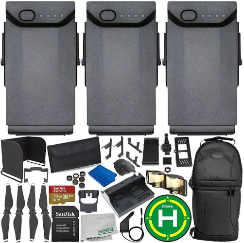 DJI Mavic Air Everything You Need 3-Battery Ultimate Accessory Bundle