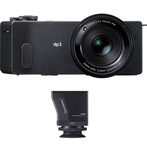  Sigma dp3 Quattro Digital Camera and LVF-01 LCD Viewfinder Kit
