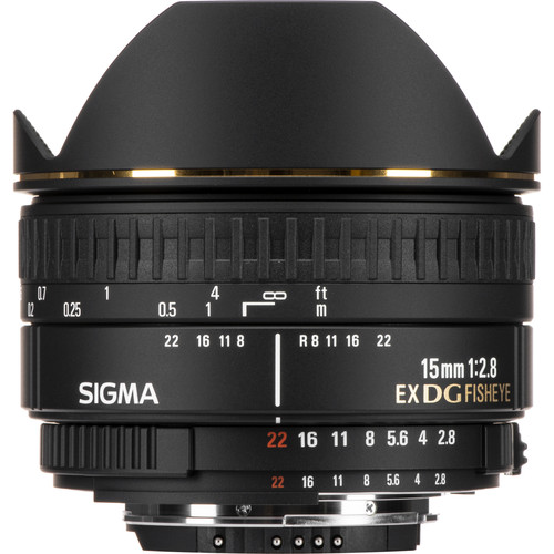 Sigma 15mm F2.8 EX DG Diagonal Fish-Eye For Nikon
