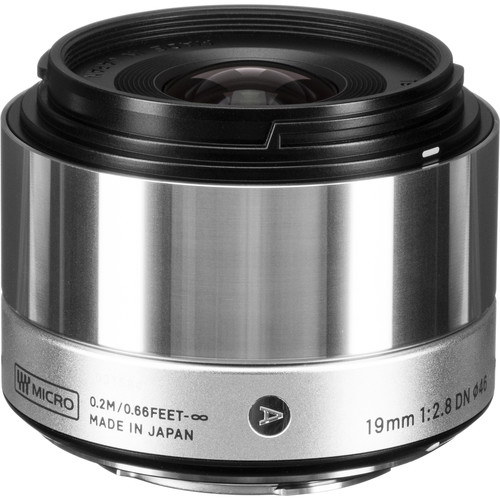 Sigma 19mm F2.8 EX DN Art (Silver) For Mircro Four Thirds