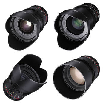 Rokinon 24, 35, 50, 85mm T1.5 Cine DS Lens Kit for Sony E-Mount