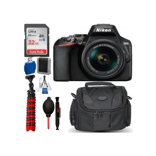 Nikon D3500 DSLR Camera with AF-P DX 18-55mm f/3.5-5.6G VR Lens Accessory Bundle 