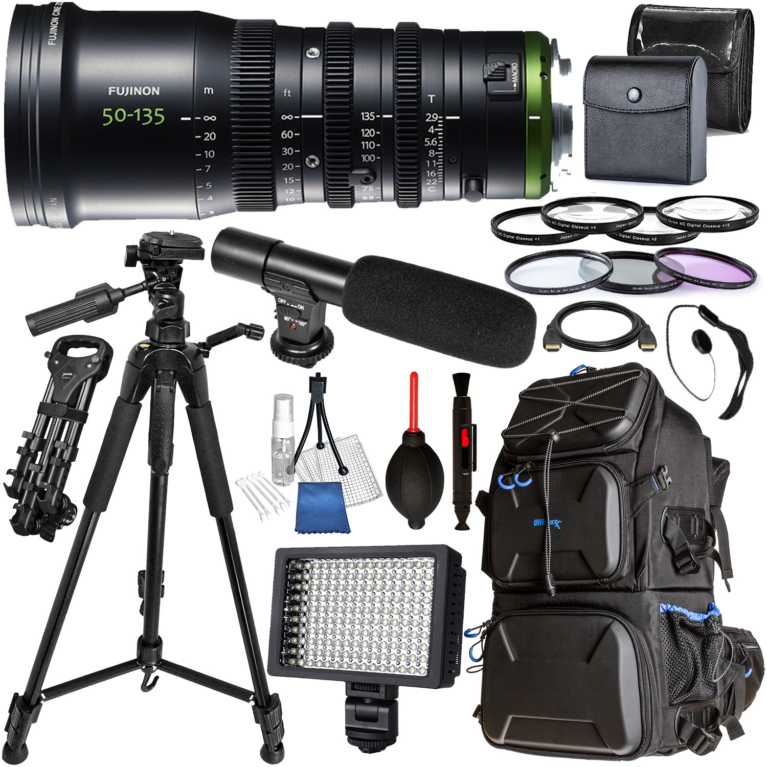 Fujinon MK50-135mm T2.9 Lens (Sony E Mount) - MK50-135MM T2.9 Videographer Bundle