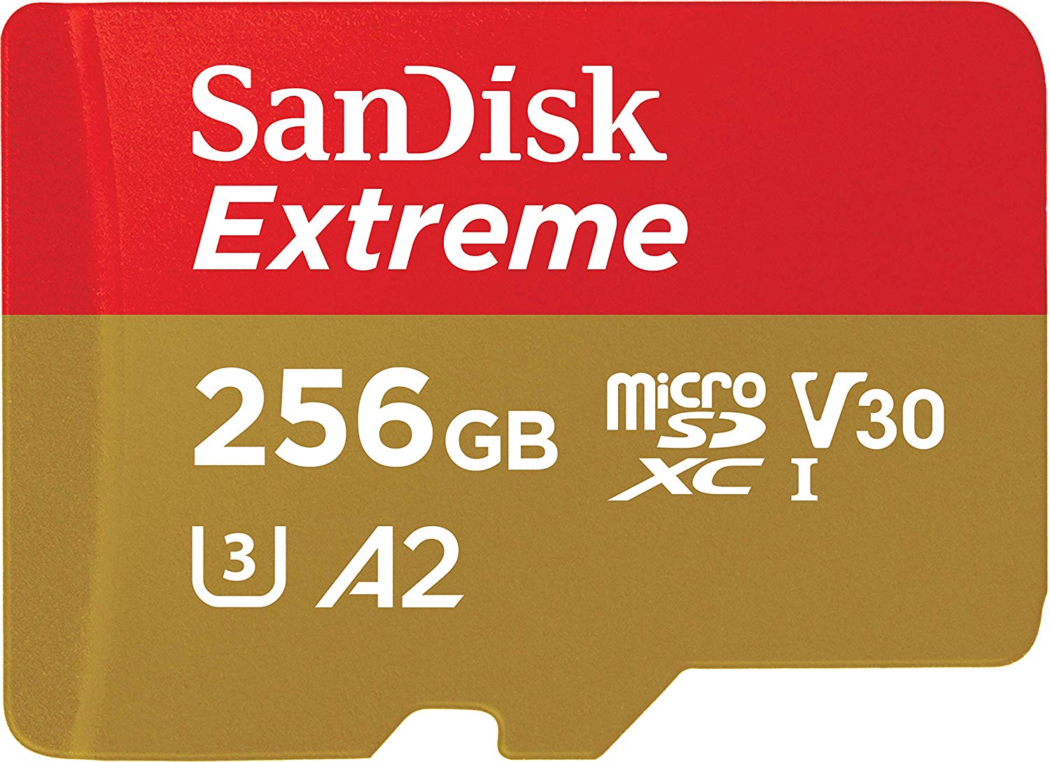 SanDisk 256GB Extreme microSDXC UHS-I Memory Card with Adapter - SDSQXA1-256G-GN6MA