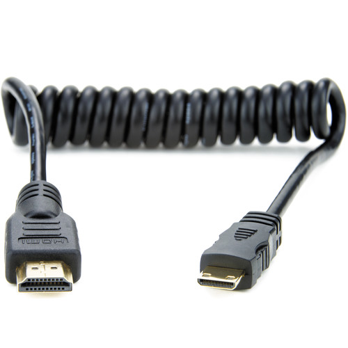 Atomos Full to Mini HDMI Coiled Cable (11.8 to 17.7