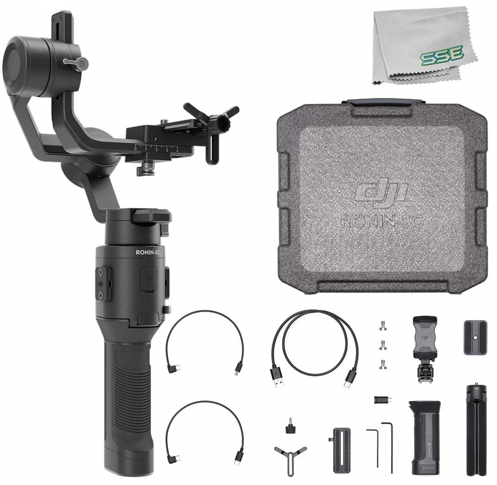 DJI Ronin-SC Compact Stabilize for Mirrorless Cameras - CP.RN.00000040.01 Starters Bundle