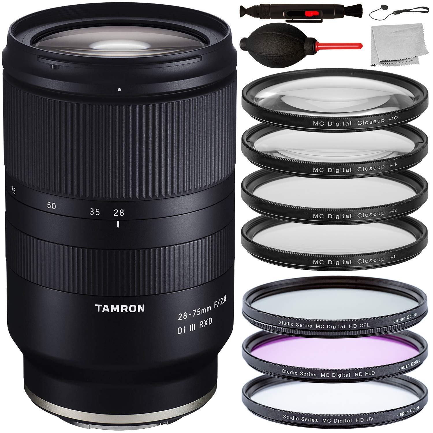 Tamron 28-75mm f/2.8 Di III RXD Lens for Sony E -A036 with Essential Accessory Bundle
