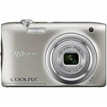 Nikon Coolpix A100 Compact Digital Camera (Silver)