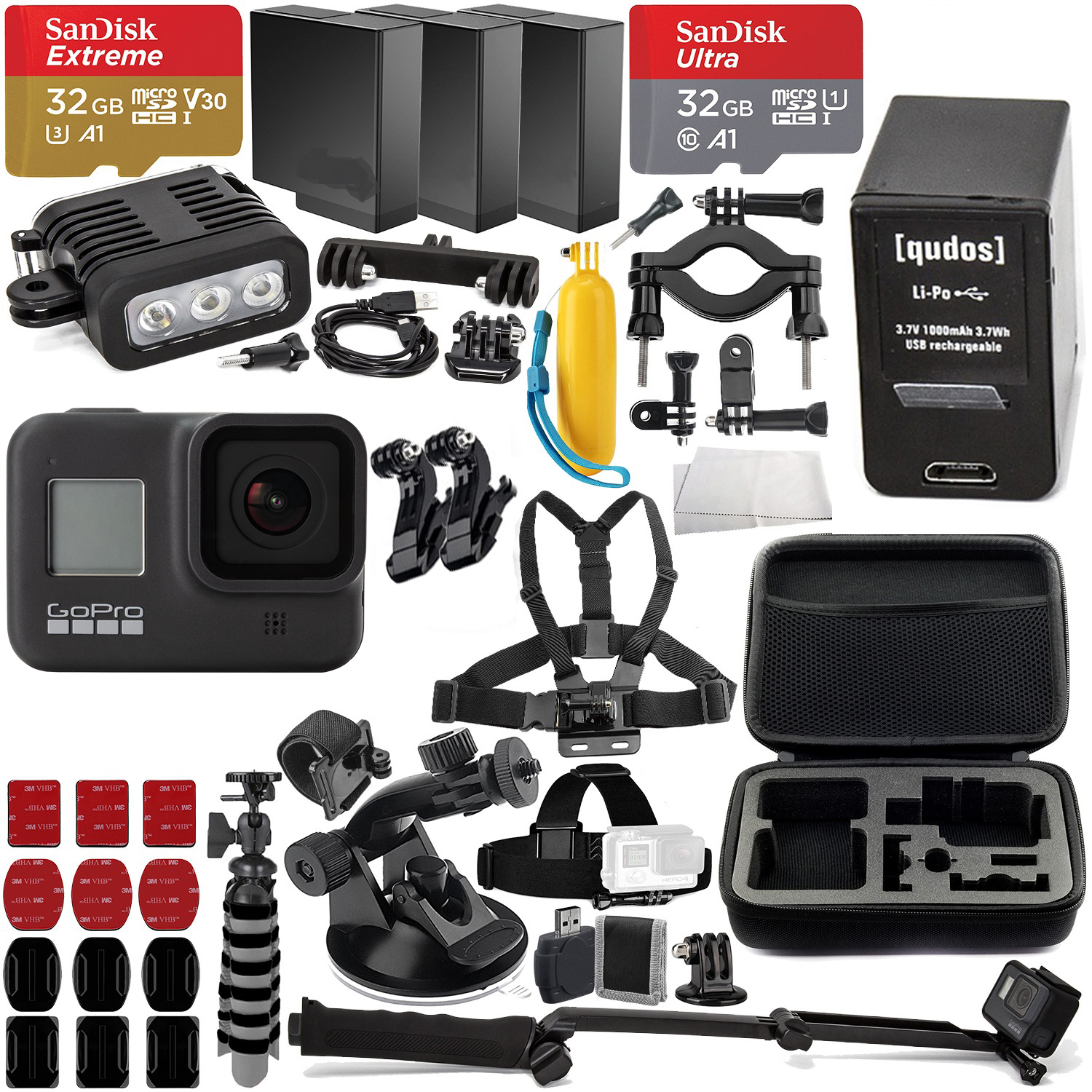 GoPro HERO8 Action Camera (Black) Premium Accessory Bundle