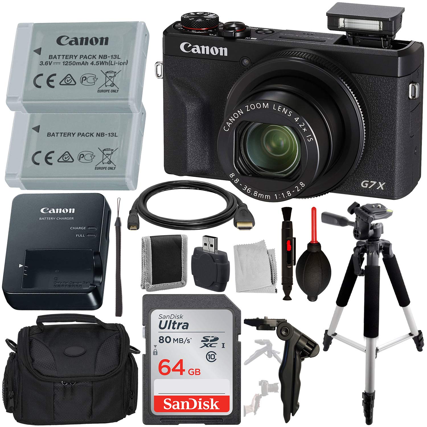 Canon PowerShot G7 X Mark III Digital Camera with Advanced Accessory Bundle