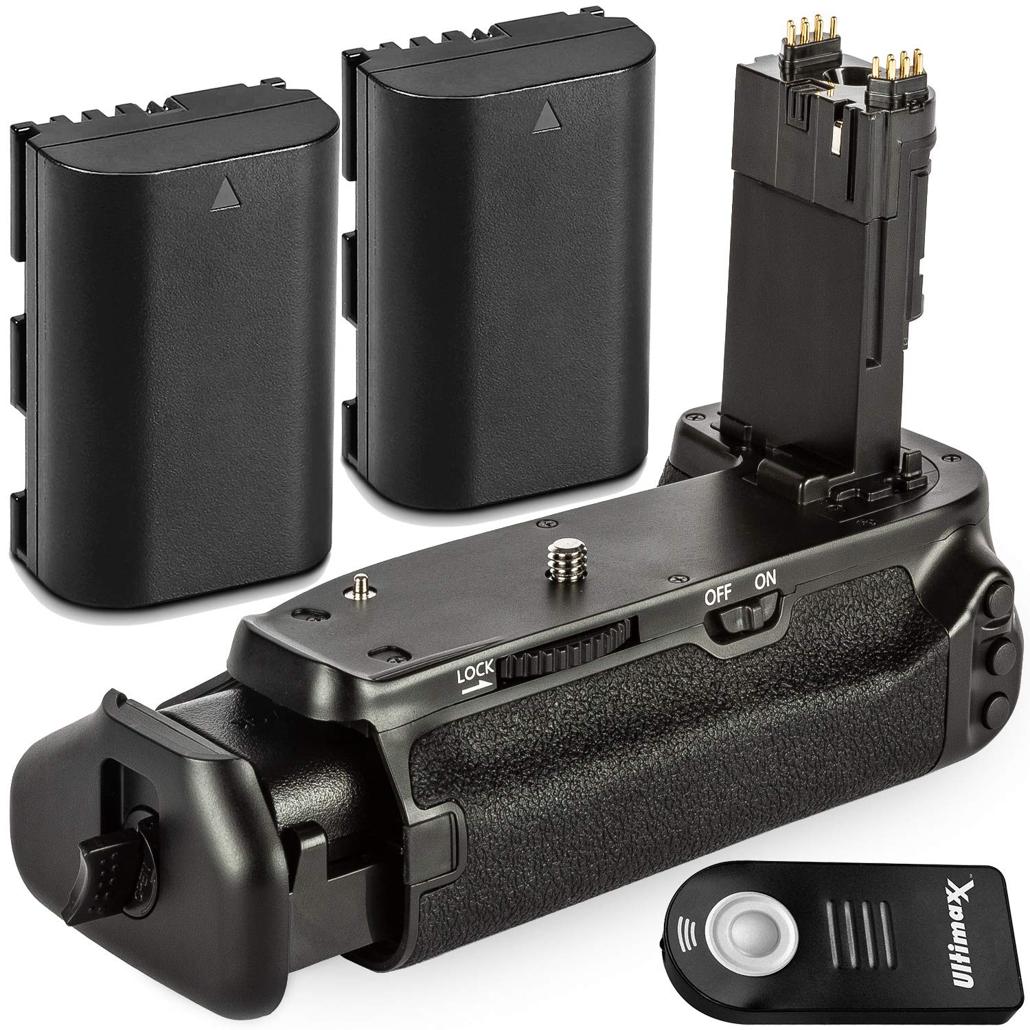 Ultimaxx Battery Grip Replacement for BG-E21 for Canon EOS 6D Mark II DSLR Camera with Starter Accessory Bundle