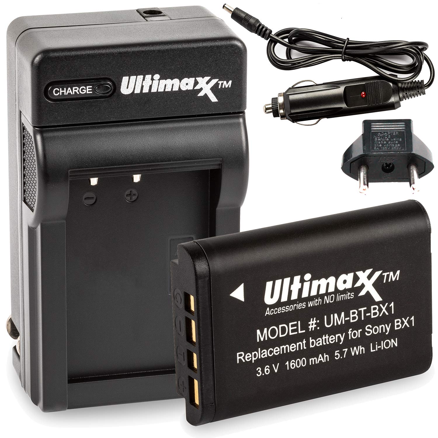 Ultimaxx AC/DC Rapid Home & Travel Charger with BX1 Extended Life Battery