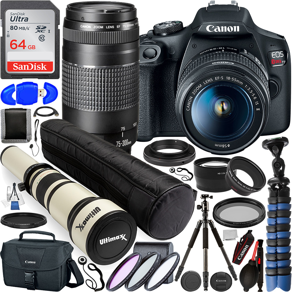 Canon EOS Rebel T7 DSLR with C