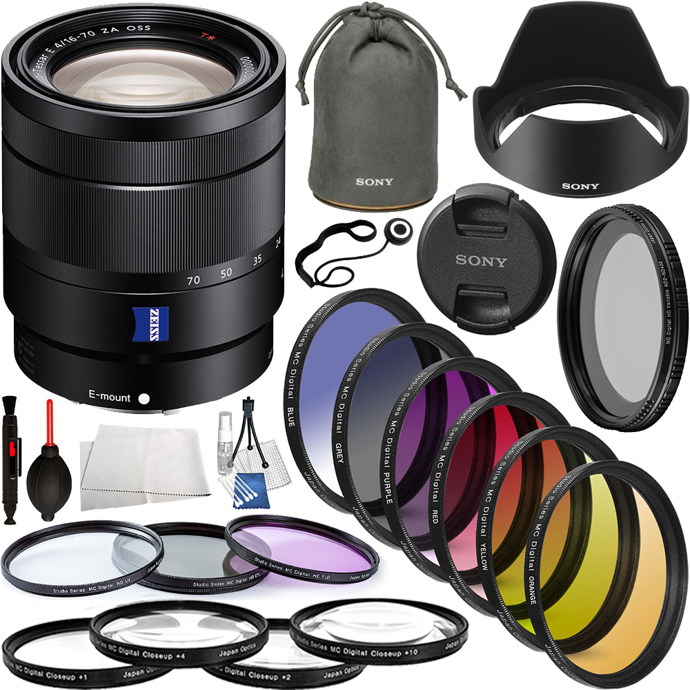 Sony Vario-Tessar T* E 16-70mm f/4 ZA OSS Lens - SEL1670Z Extreme Lens Bundle
