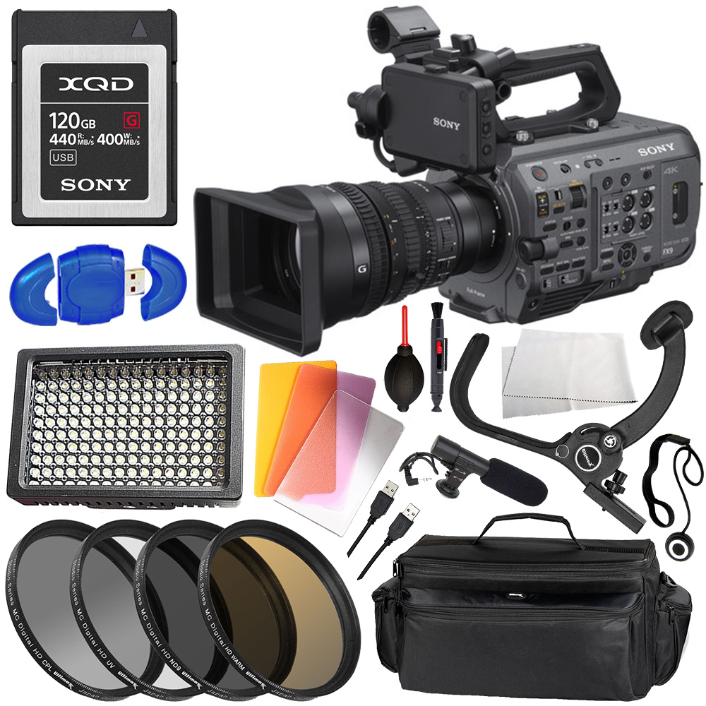 Sony PXW-FX9K XDCAM 6K Full-Frame Camera System with 28-135mm f/4 G OSS Lens - PXW-FX9VK and Professional Bundle