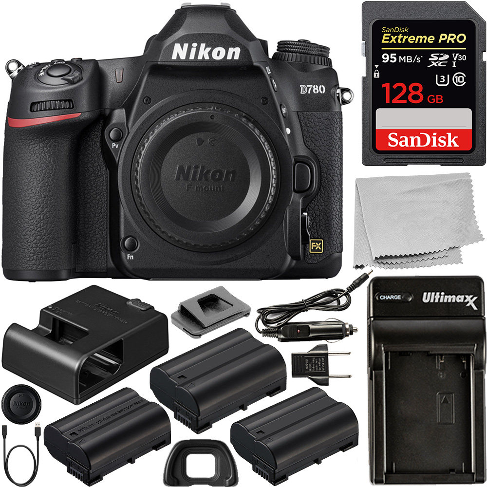 Nikon D780 DSLR Camera(Body Only) - 1618 with Essential Bundle