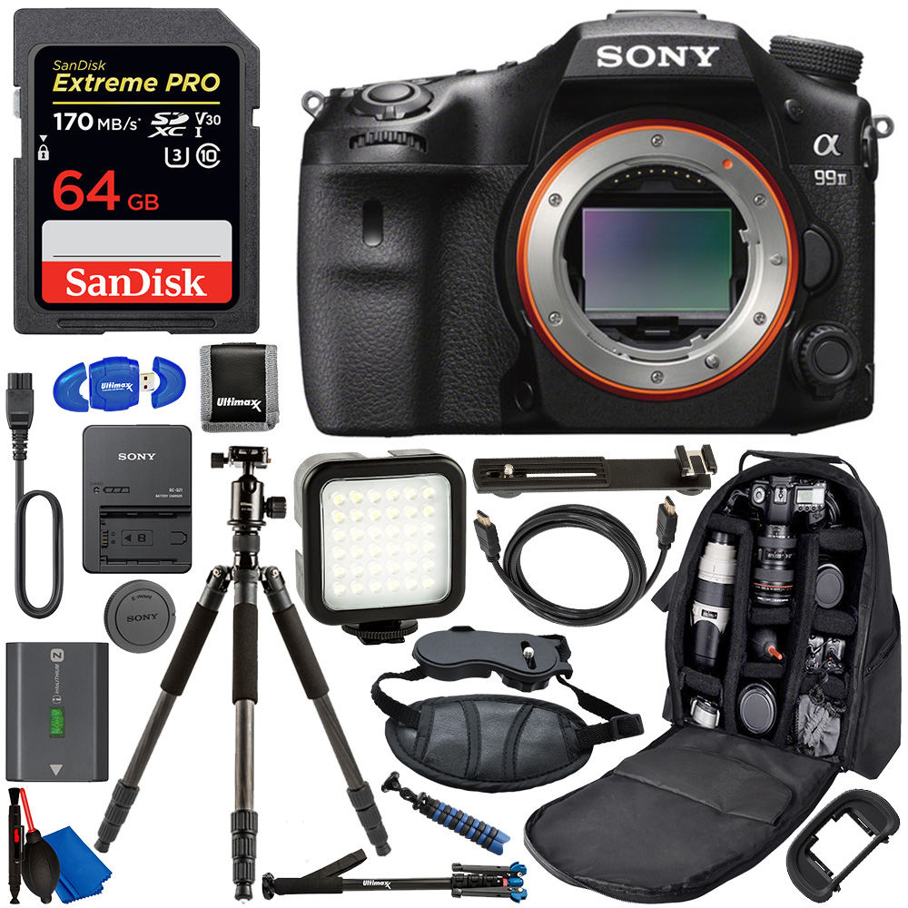 Sony Alpha a99 II DSLR Digital Camera - ILCA-99M2 with Deluxe Accessory Bundle