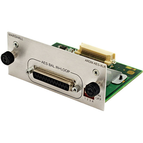 Marshall Electronics ARDM-AES-XLR Input Module for AR-DM2-L Audio Monitor