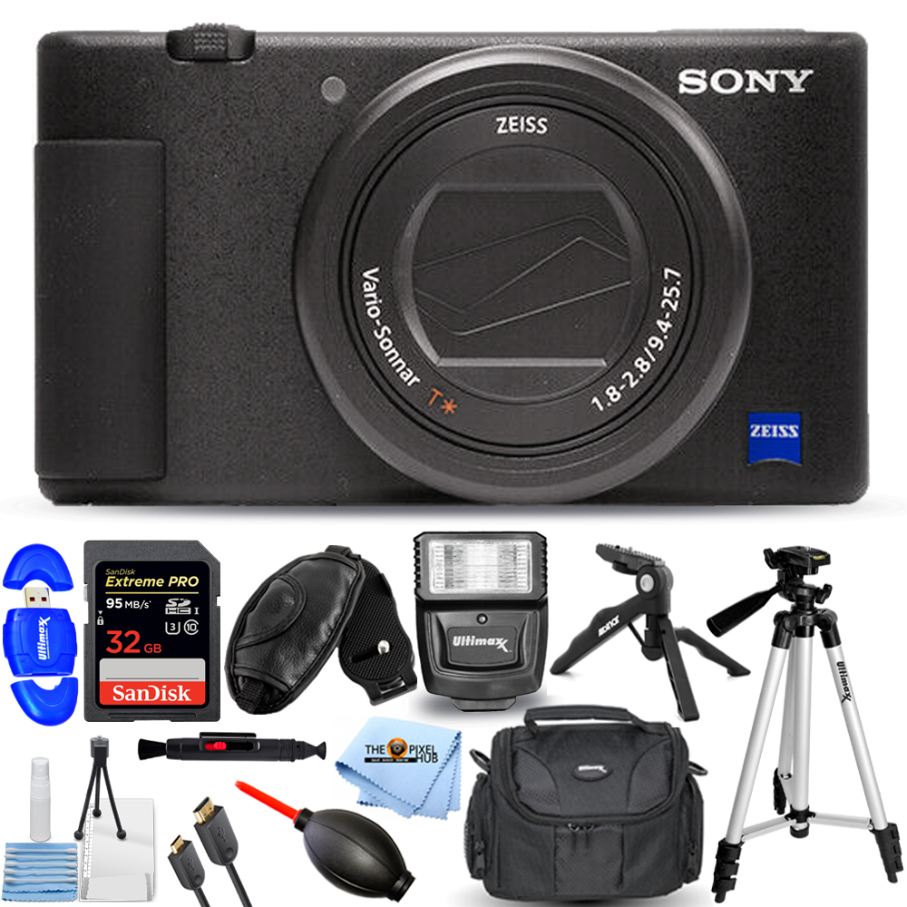 Sony ZV-1 Digital Camera (Black) Accessory Bundle 