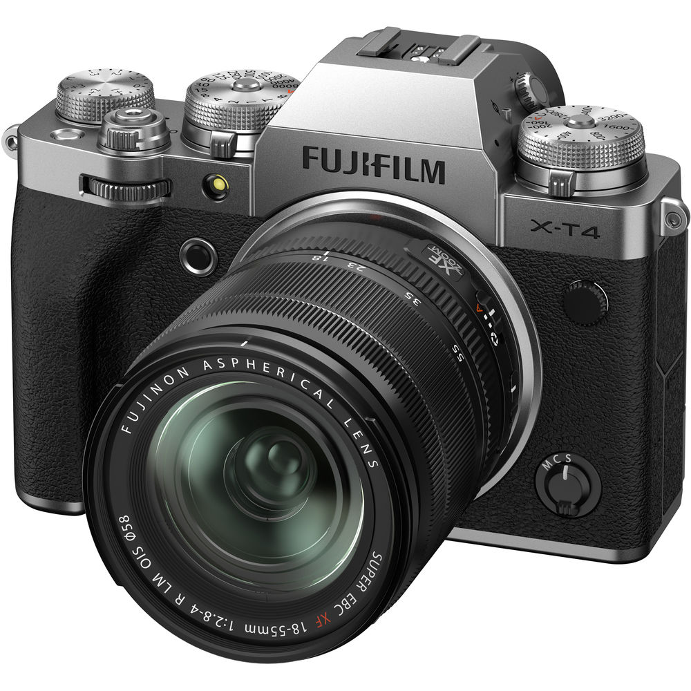 FUJIFILM X-T4 Mirrorless Camera with 18-55mm f/2.8-4 R LM OIS Lens (Silver)