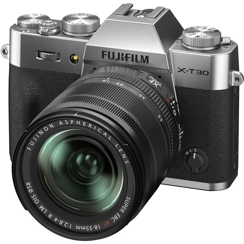 FUJIFILM X-T30 II Mirrorless Camera with XF 18-55mm f/2.8-4 R LM OIS Lens (Silver)