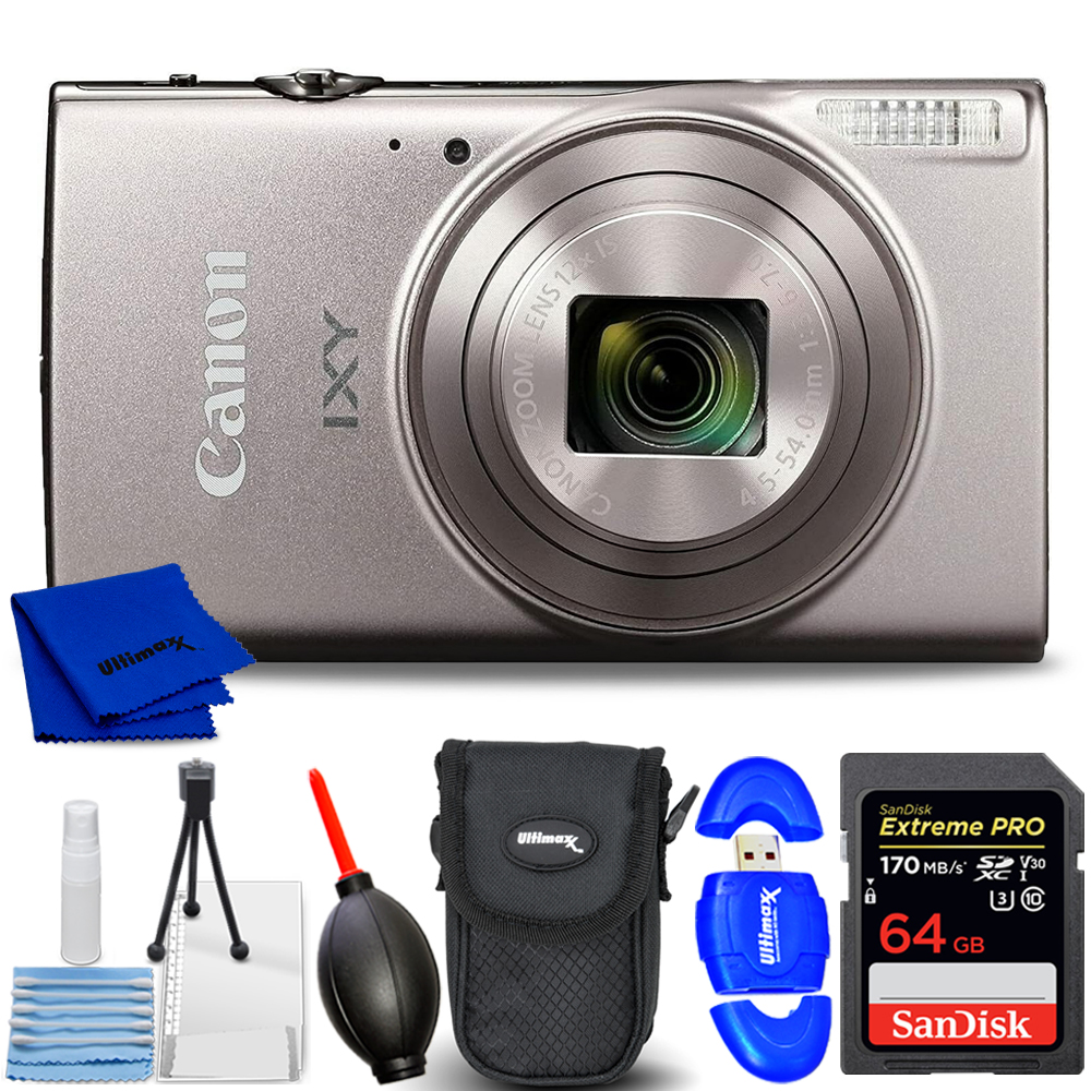 Canon Compact Digital Camera IXY650 (Silver) Bundle 1